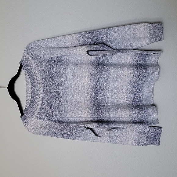 Chaps NWT XXL Blue Ombre Stripe Cozy Soft Sweater - Picture 2 of 8